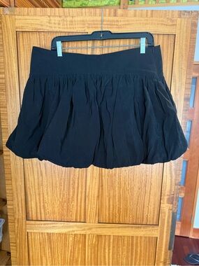 Zara Black Bubble Mini Skirt
